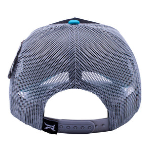 Gorra Fifth Ranch Rodeo Negro Turquesa Trucker