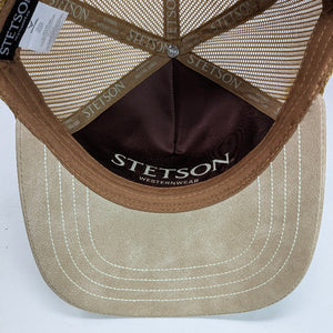 Gorra Stetson American Heritage Azul Marino Beige Trucker Semicurva Snapback