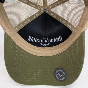 Gorra Ranch & Corral Siberian Husky Azul Marino Verde Olivo Trucker Semicurva Snapback