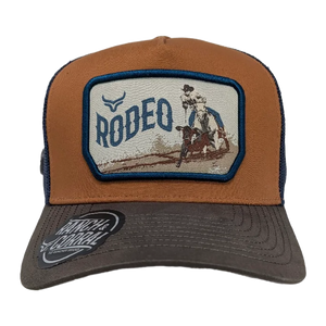 Gorra Ranch & Corral Rodeo Terracota Café Trucker