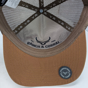 Gorra Ranch & Corral Cuco Raya Blanca Tabaco Trucker
