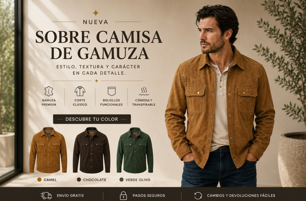 Sobrecamisa Gamuza Tierra Norte