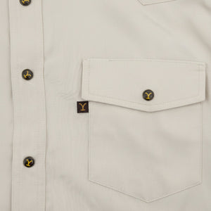 Camisa Vaquera Hombre Arena Regular Fit