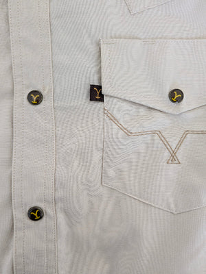 Camisa Vaquera Hombre Arena Slim Fit