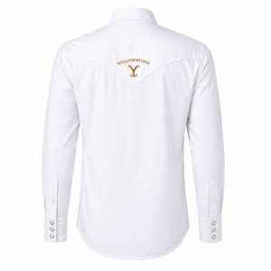 Camisa Vaquera Hombre Blanco Slim Fit