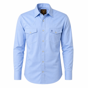 Camisa Vaquera Hombre Azul Cielo Slim Fit