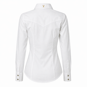 Camisa Vaquera Blanca Slim Fit Mujer