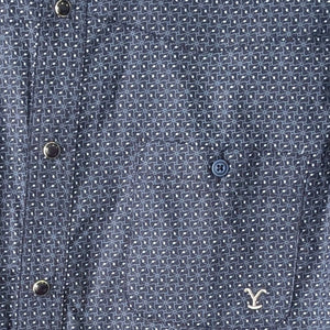 Camisa Vaquera Hombre Azul Oscuro Manga Corta