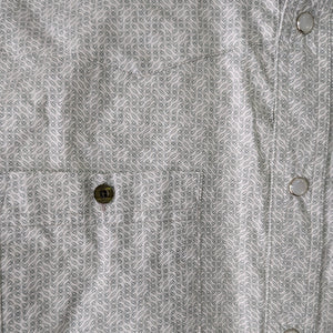 Camisa Vaquera Hombre Verde Manga Corta