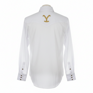 Camisa Vaquera Hombre Blanco Regular Fit