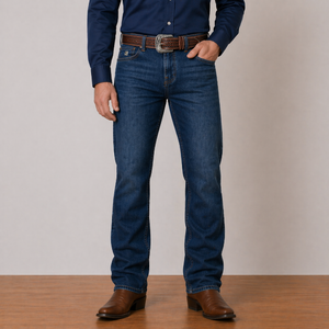 Jeans Hombre Azul Oscuro Dark Stone Bootcut