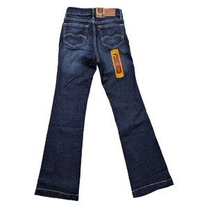 Jeans Mujer Azul Oscuro Double Stone Flare Stretch