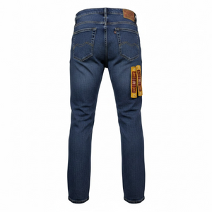 Jeans Hombre Azul Bleach Bootcut Stretch