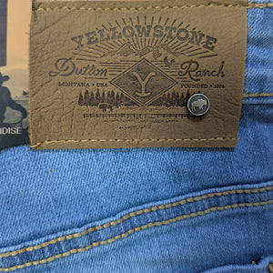 Jeans Hombre Azul Claro Bleach Bootcut Stretch