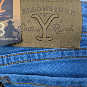 Jeans Mujer Azul Claro Bleach Flare Stretch