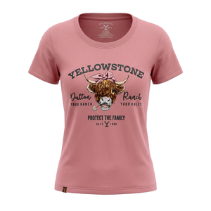 T-Shirt Yellowstone Rosa Mujer