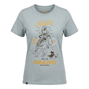 T-Shirt Yellowstone Verde Claro Mujer